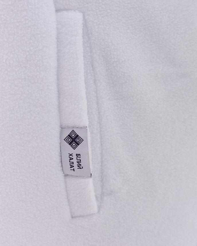 Медична кофта жіноча флісова Фінляндія біла +SIZE 4