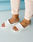 Взуття медичне жіноче шльопанці Coqui Tora білий-рожевий камуфляж 2