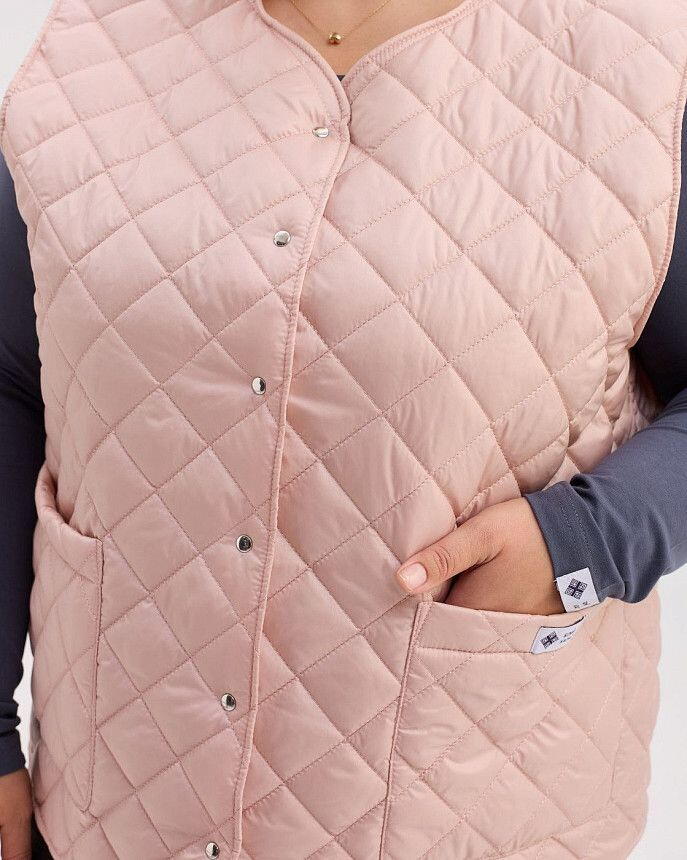 Медична утеплена жилетка жіноча Осло світло-рожева 6