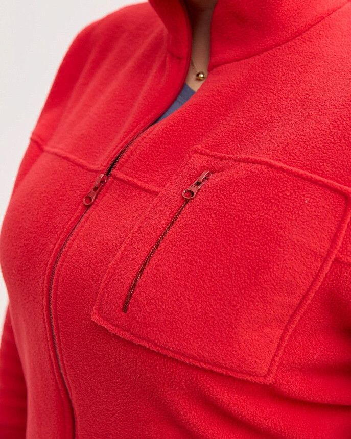 Медична кофта жіноча флісова Фінляндія червона +SIZE 5 Білий Халат Медична кофта жіноча флісова Фінляндія червона +SIZE 5