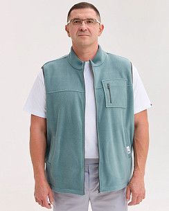 Медична жилетка чоловіча флісова Говерла нефритова +SIZE