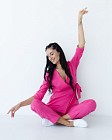 Медичний костюм жіночий Шанхай рожевий 10