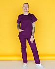 Медицинский костюм женский Жасмин фиолетовый