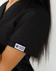 Медицинская рубашка женская Топаз черная 4