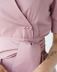 Медичний халат жіночий Токіо на ґудзиках попелясто-рожевий 5