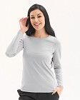 Медичний лонгслів жіночий сірий 2