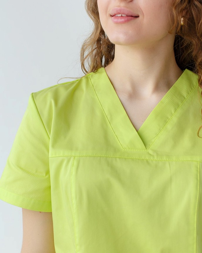 Медична сорочка жіноча Топаз лайм 3