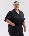 Медицинский костюм женский Кейптаун черный +SIZE 4