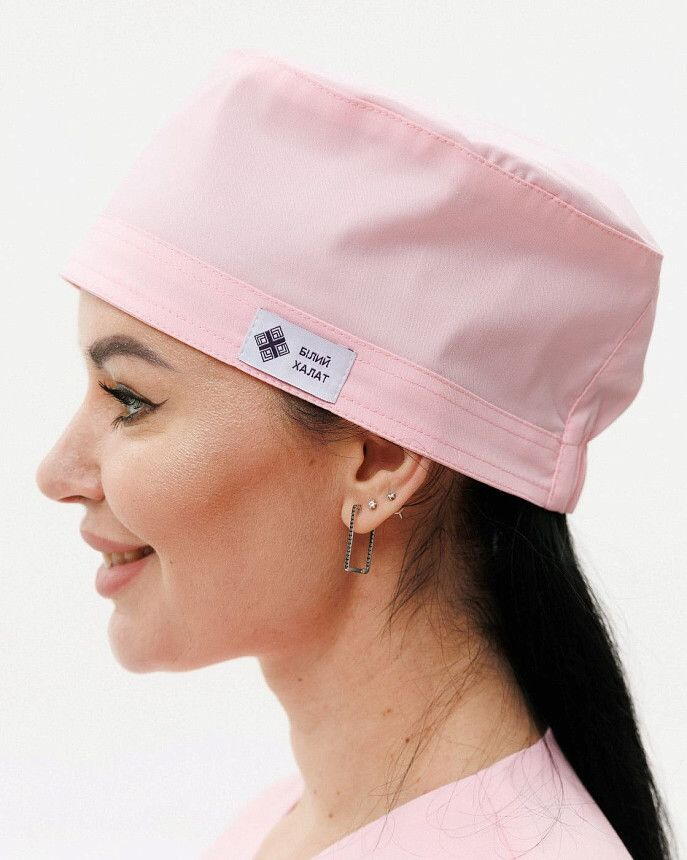 Медична шапочка світло-рожева (Elitе Stretch) 3