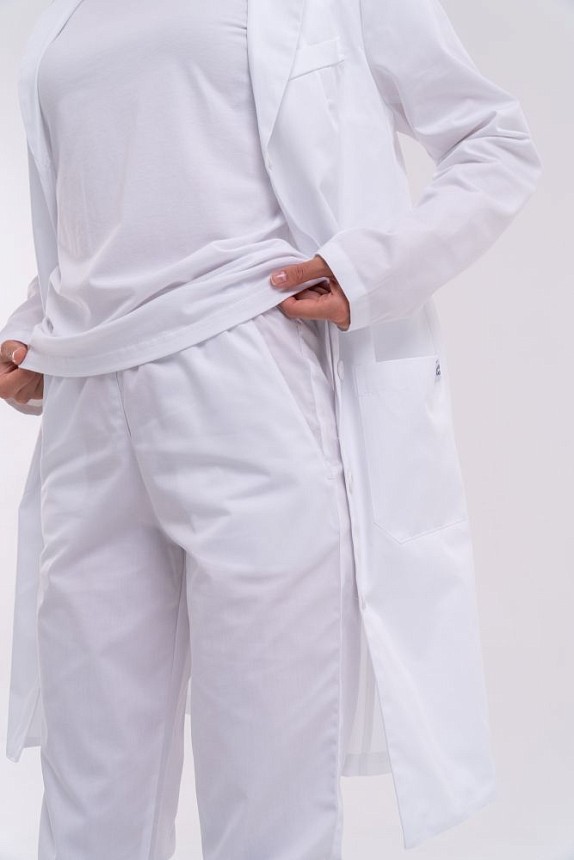 Комплект: женский халат Киев + джоггеры женские + медицинская классическая футболка №2 4