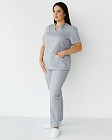 Медицинский костюм женский Топаз серый +SIZE 9