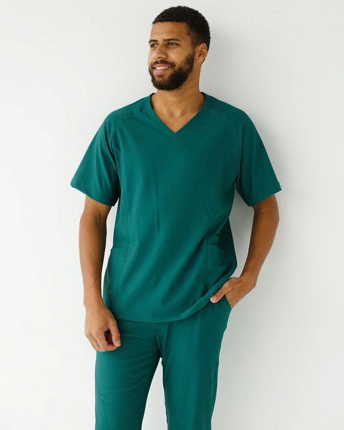 Медицинский костюм мужской Аризона зеленый 3