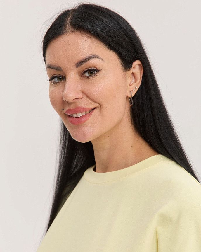 Медична базова футболка жіноча жовта 3