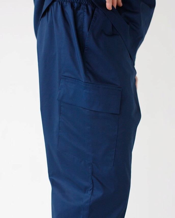 Медичний костюм чоловічий Денвер темно-синій +SIZE 6