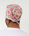 Медична класична шапочка на зав'язках з принтом Organic 2