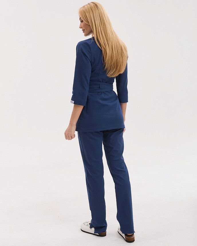 Медичний костюм жіночий Сеул синій 4