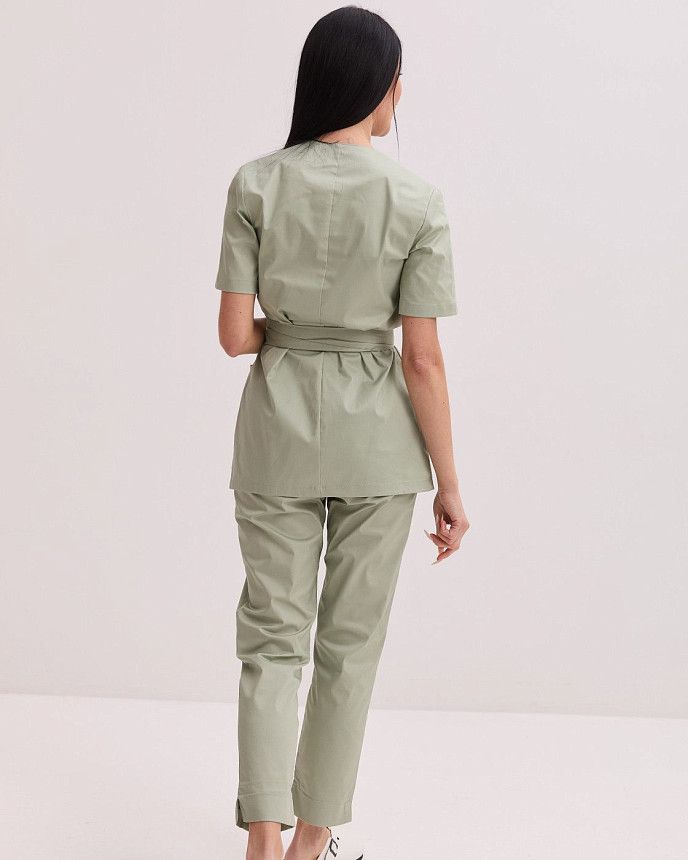 Медичний костюм жіночий Кіото фісташковий 3