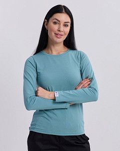 Медичний лонгслів жіночий нефритовий