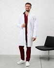 Халат медицинский мужской Амстердам белый-серый (уценка/брак)