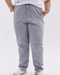 Медицинские женские брюки Торонто серые +SIZE