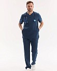 Медицинский костюм мужской Портленд синий