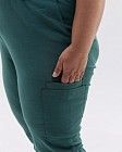 Медичні штани жіночі джогери стрейч зелені +SIZE 5
