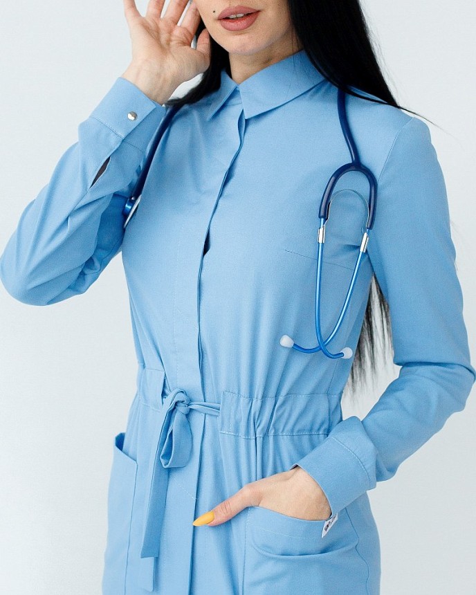 Медичний костюм жіночий Монтана блакитний 5