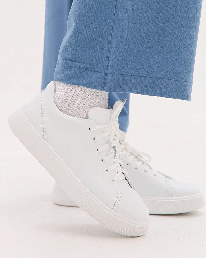 Медицинские кеды женские белые (натуральная кожа) 3