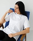 Медична футболка-реглан жіноча біла 5