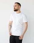 Медицинская базовая футболка мужская белая 3