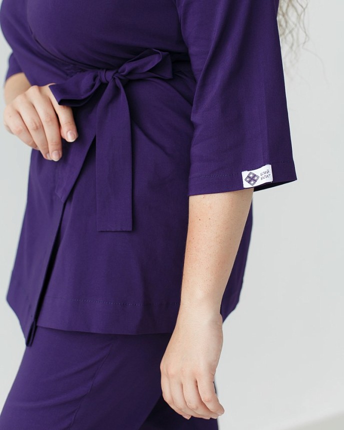 Медицинский костюм женский Шанхай фиолетовый 7