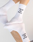 Медицинские носки унисекс с принтом Лікар від Бога