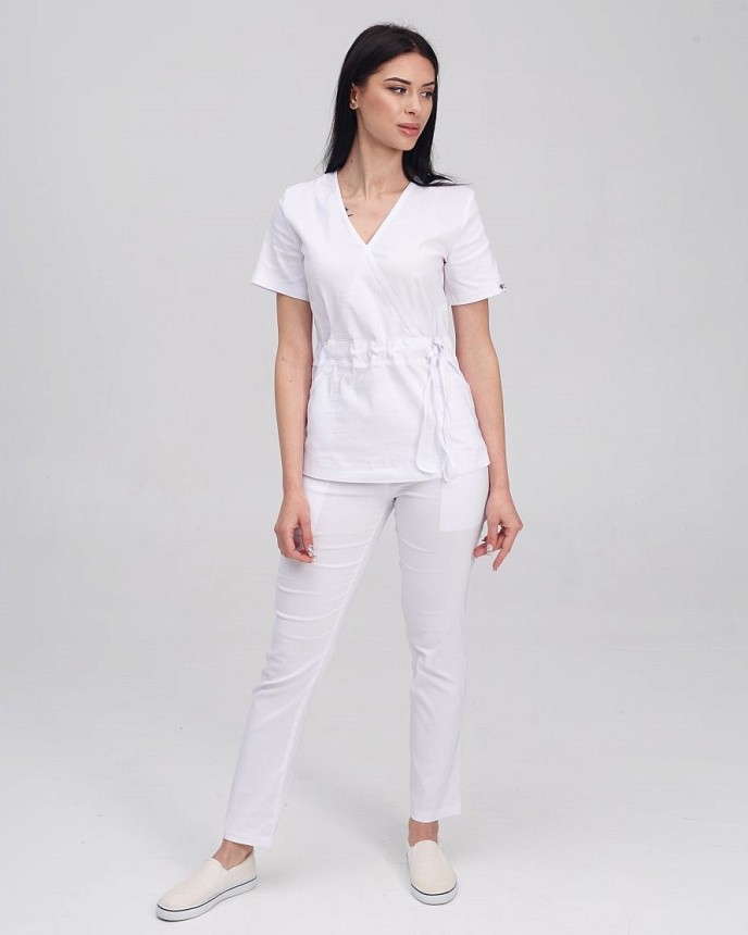 Медичний костюм жіночий Ріо білий 9