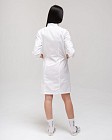 Медицинский женский халат Сакура белый-мятный 2
