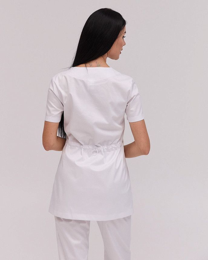 Медичний костюм жіночий Вірджинія білий 4