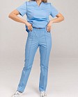 Медицинская женская рубашка Топаз светло-голубая 7