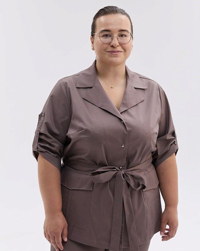 Медичний костюм жіночий Кейптаун какао +SIZE 6