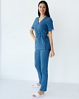 Медицинский костюм женский Рио синий 8