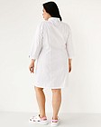 Медичний халат жіночий Сакура білий-м'ятний +SIZE 3