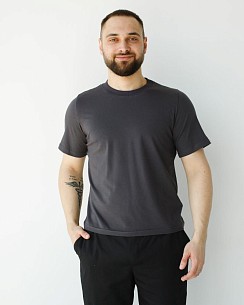 Медична базова футболка чоловіча графіт