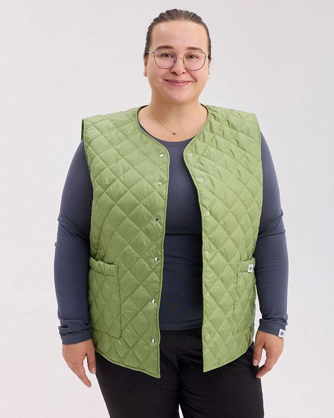 Медицинская утепленная жилетка женская Осло матча