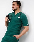 Медичний костюм чоловічий Марсель зелений 2