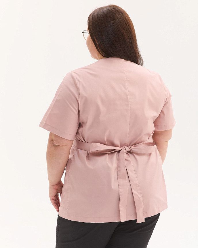 Медицинская рубашка женская Киото светло-лиловая +SIZE 2