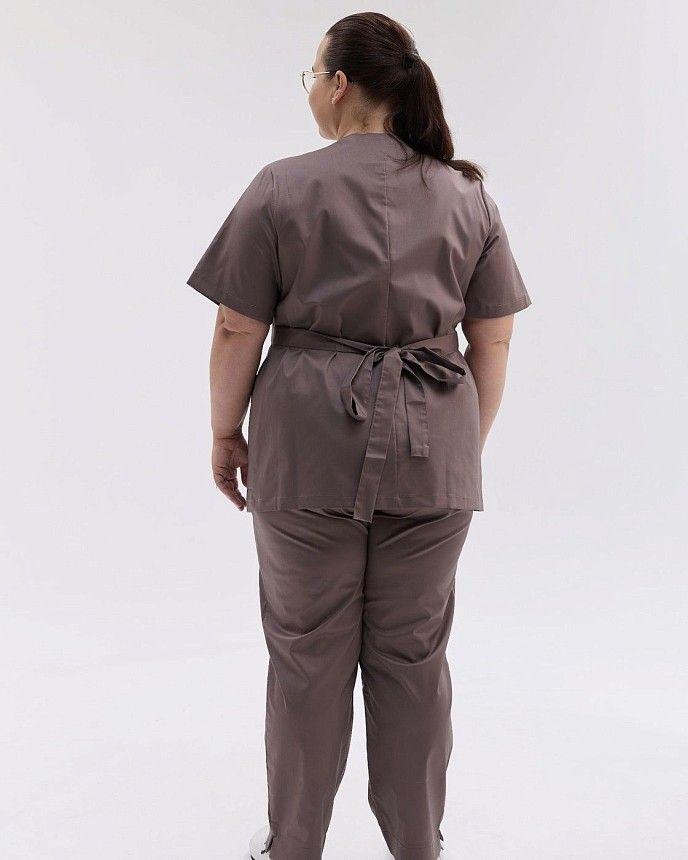 Медичний костюм жіночий Кіото какао +SIZE 3