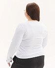 Медицинский лонгслив женский белый +SIZE 3