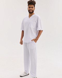 Медицинский костюм мужской Чикаго белый