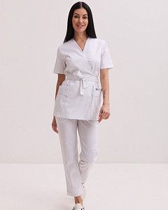 Медицинский костюм женский Киото белый