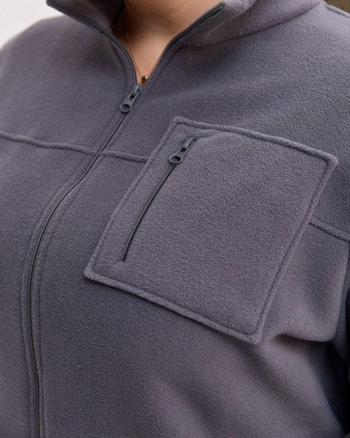 Медицинская кофта женская флисовая Финляндия темно-серая +SIZE 4 Белый халат Медицинская кофта женская флисовая Финляндия темно-серая +SIZE 4