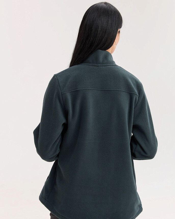 Медична кофта жіноча флісова Фінляндія темно-зелена 3 Білий Халат Медична кофта жіноча флісова Фінляндія темно-зелена 3