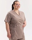 Медицинская рубашка женская Киото мокко +SIZE 2